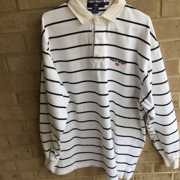Vintage Polo Sport striped polo - Picture 5 of 7